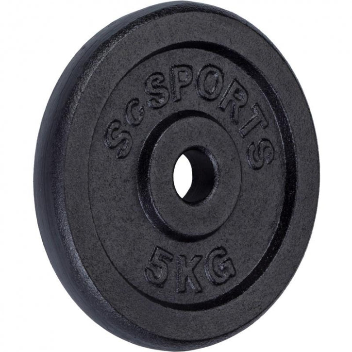 ScSPORTS levypainot 4 x 5 kg, 30 mm