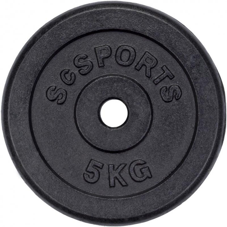 ScSPORTS levypainot 4 x 5 kg, 30 mm