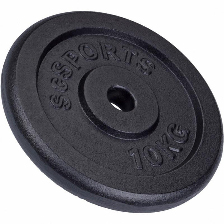 ScSPORTS valurautalevypainot 2 x 10 kg, 30 mm