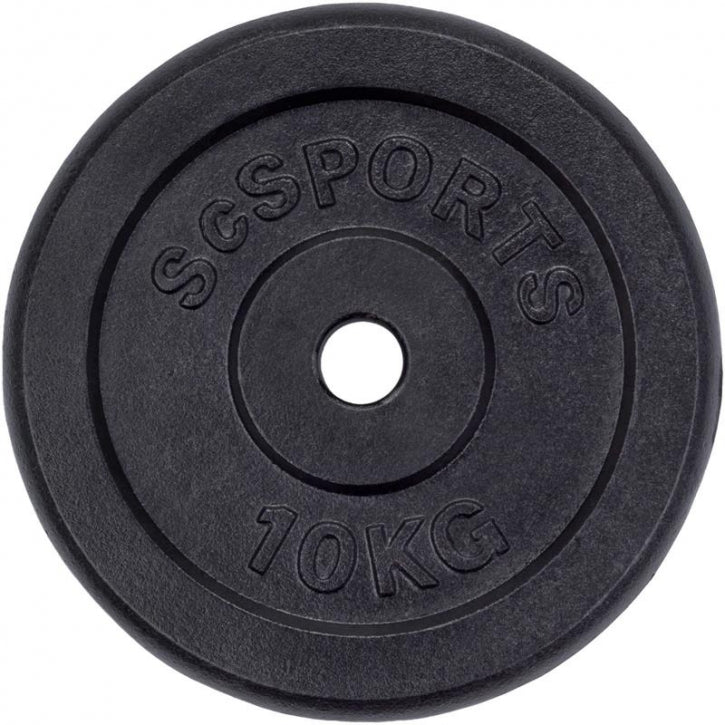 ScSPORTS valurautalevypainot 2 x 10 kg, 30 mm