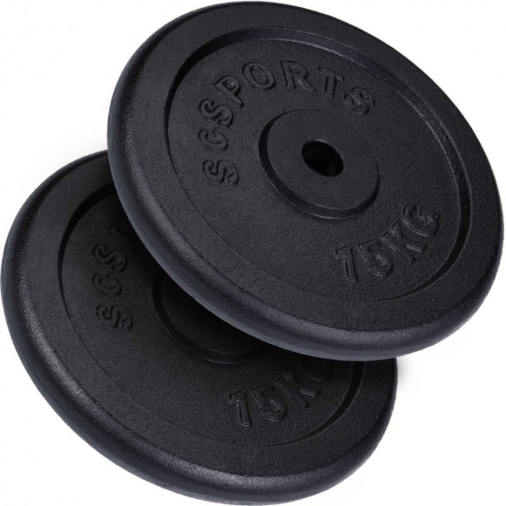 ScSPORTS levypainot 2 x 15 kg, 30 mm