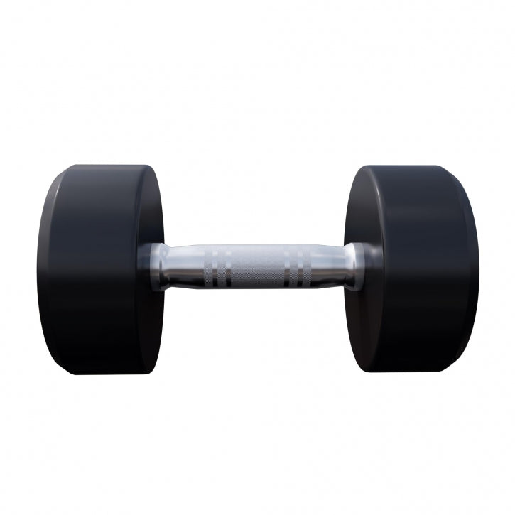 Pro kiinteä käsipainopari, kumipinnoitettu, 2,5–15 kg