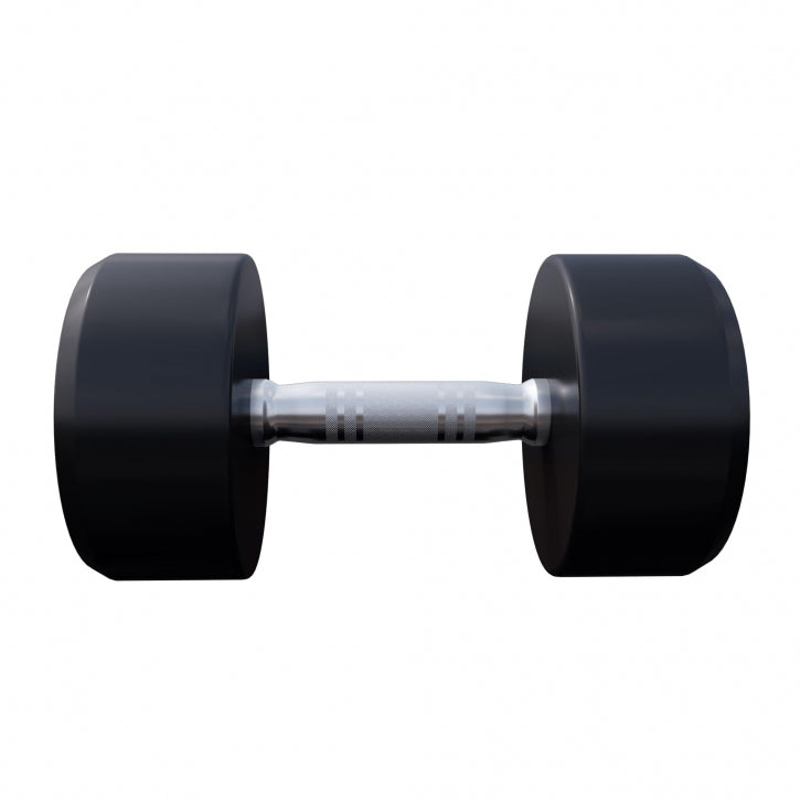 Pro kiinteä käsipainopari, kumipinnoitettu, 2,5–15 kg