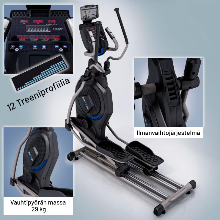 Crosstrainer CX 9.1 ilma- ja magneettivastuksella