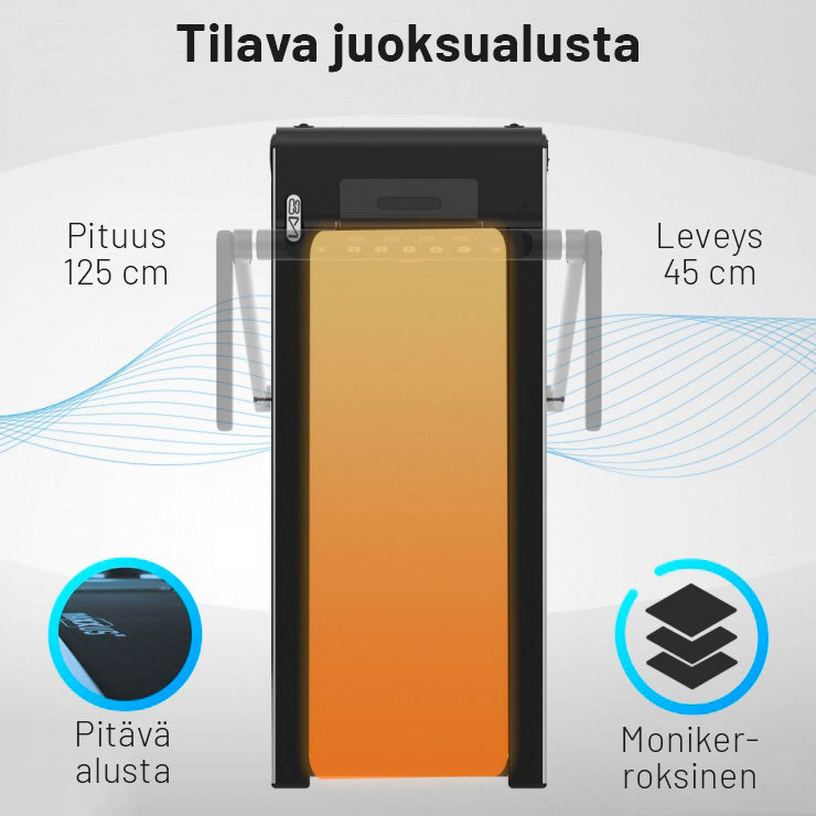 Juoksumatto M8, kokoontaitettava, max. 100 kg