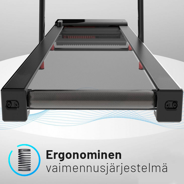M8 kokoontaitettava juoksumatto, punainen
