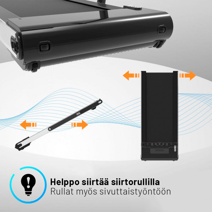 M8 kokoontaitettava juoksumatto, punainen