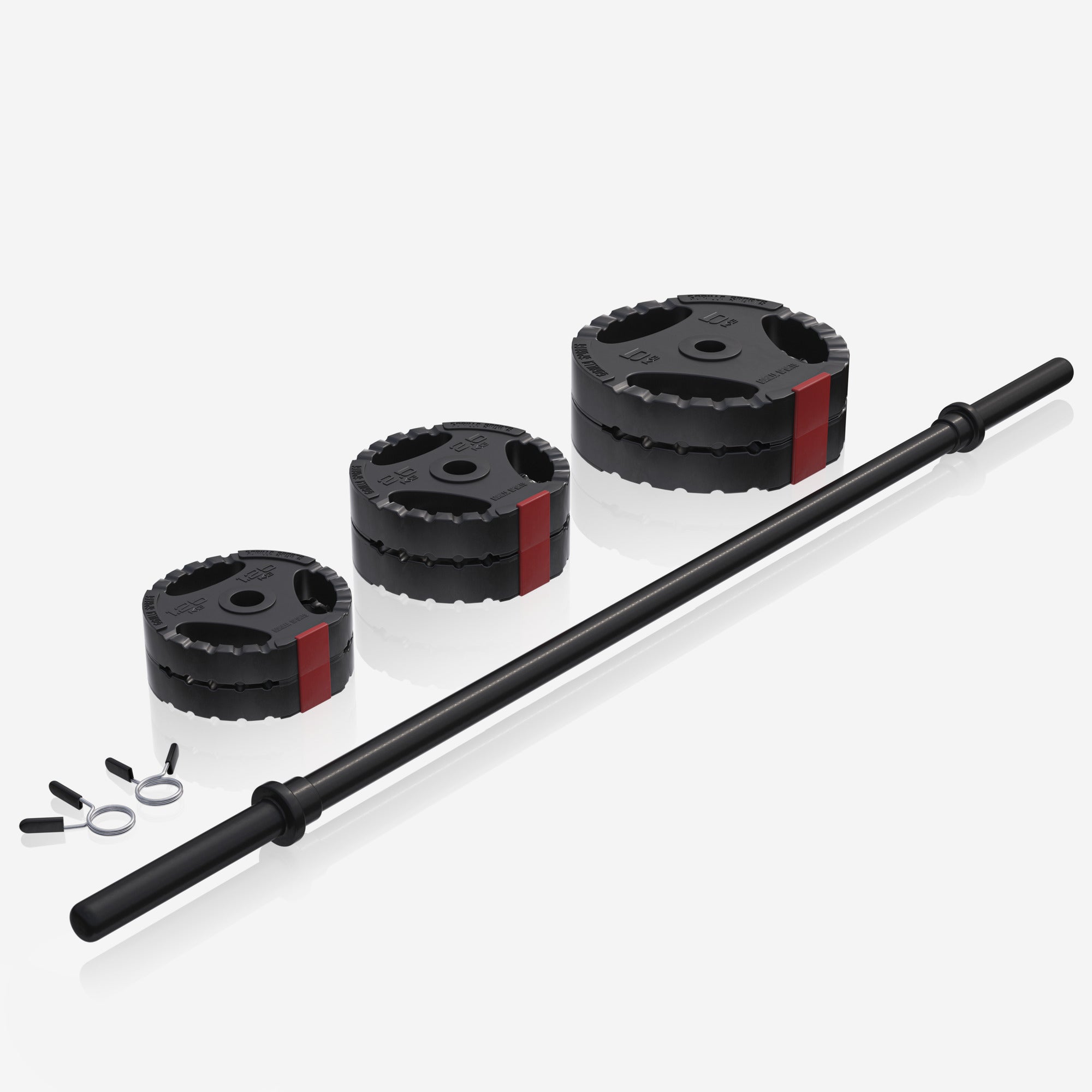 Body Pump setti 19,5 kg Tri Grip levypainoilla