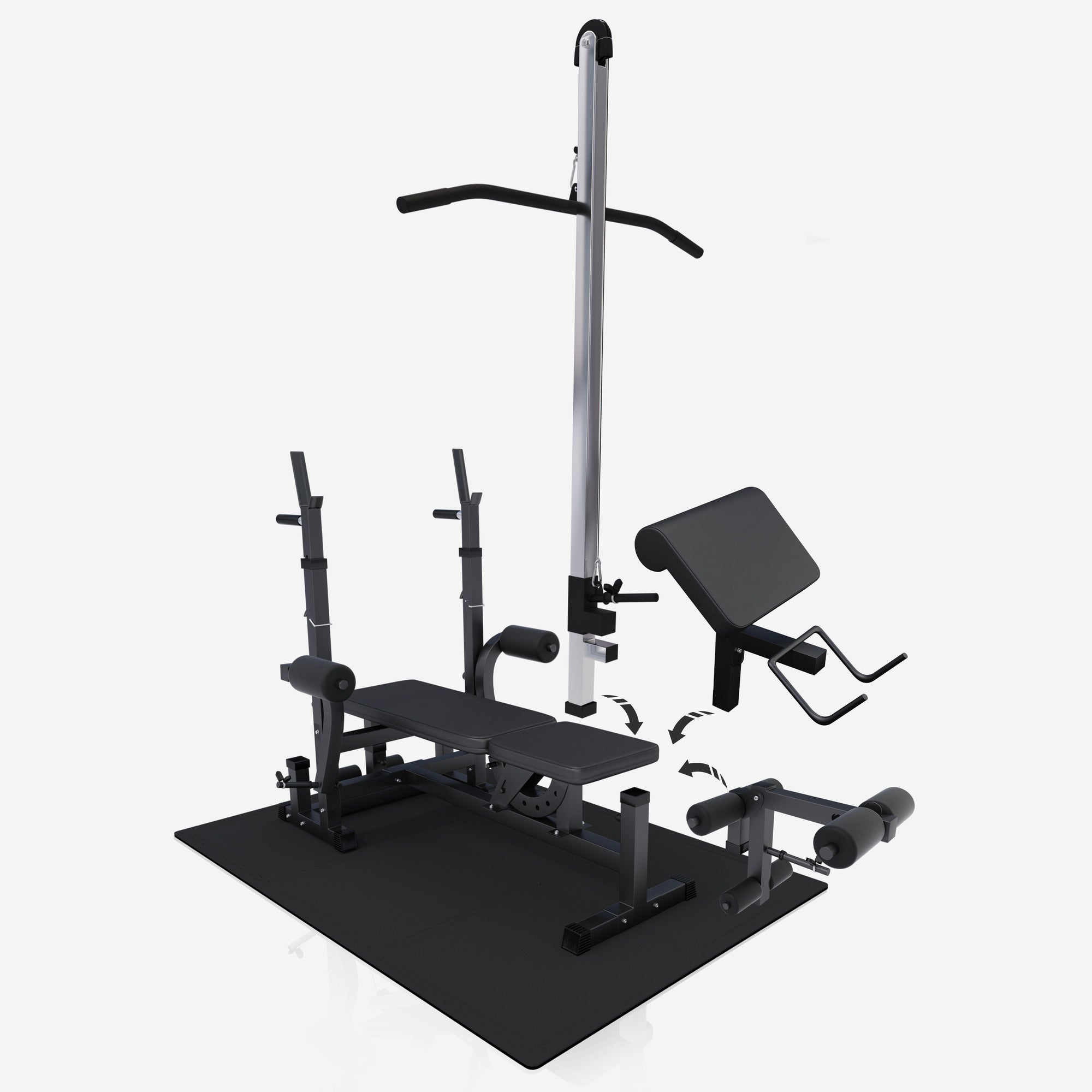 Monipuolinen kotikuntoilulaite 100 kg painosarjalla
