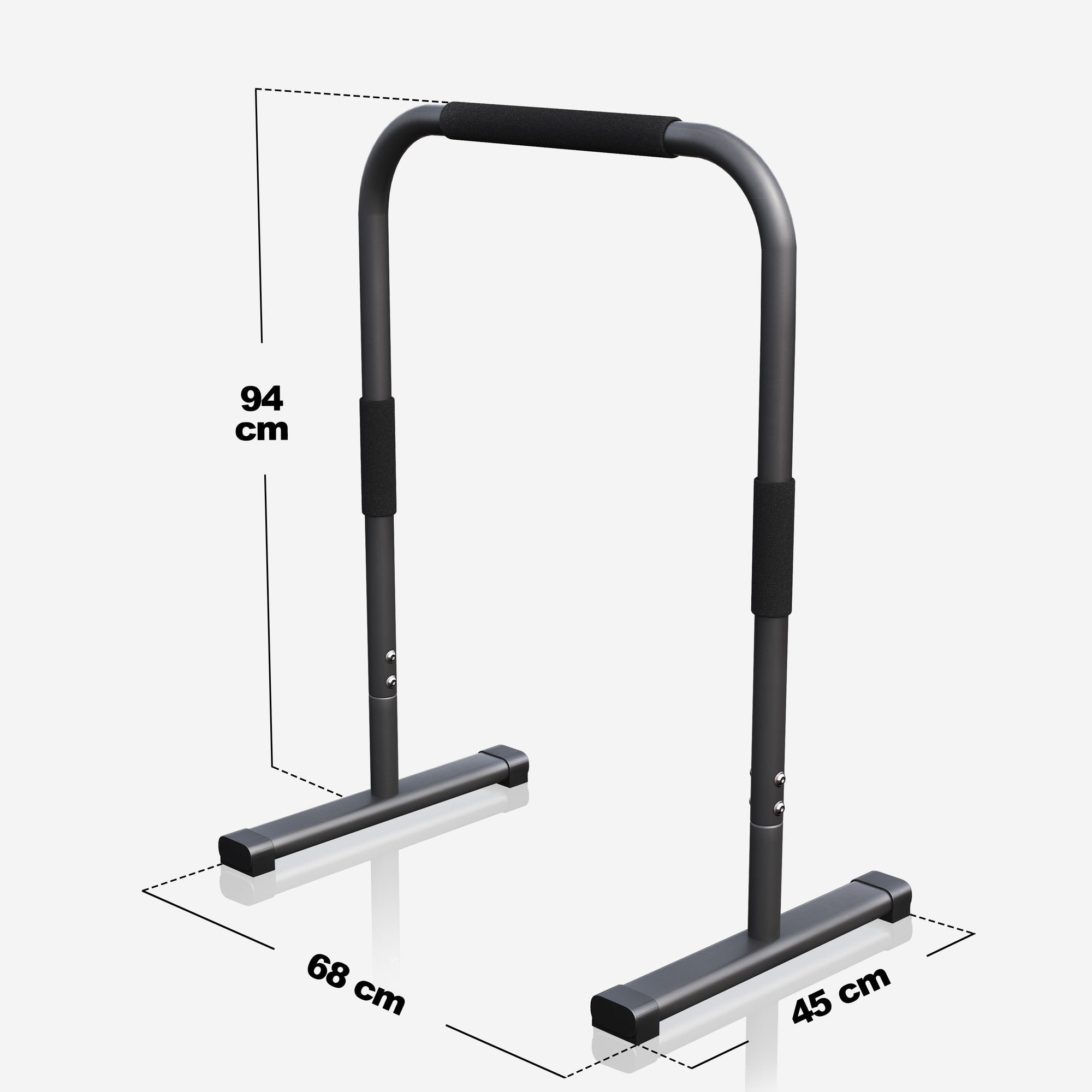 Dippitelineet / nojapuut kotiin 94 cm kehonpainotreeniin