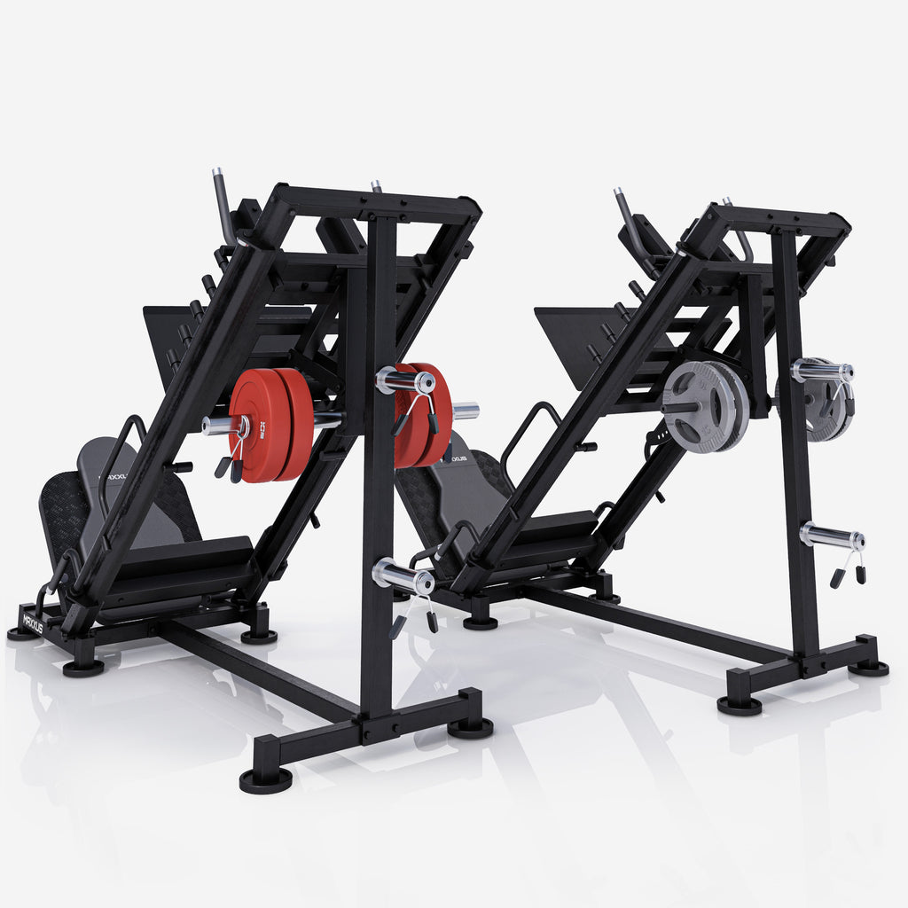 Jalkaprässi / hack-kyykkylaite 300 kg