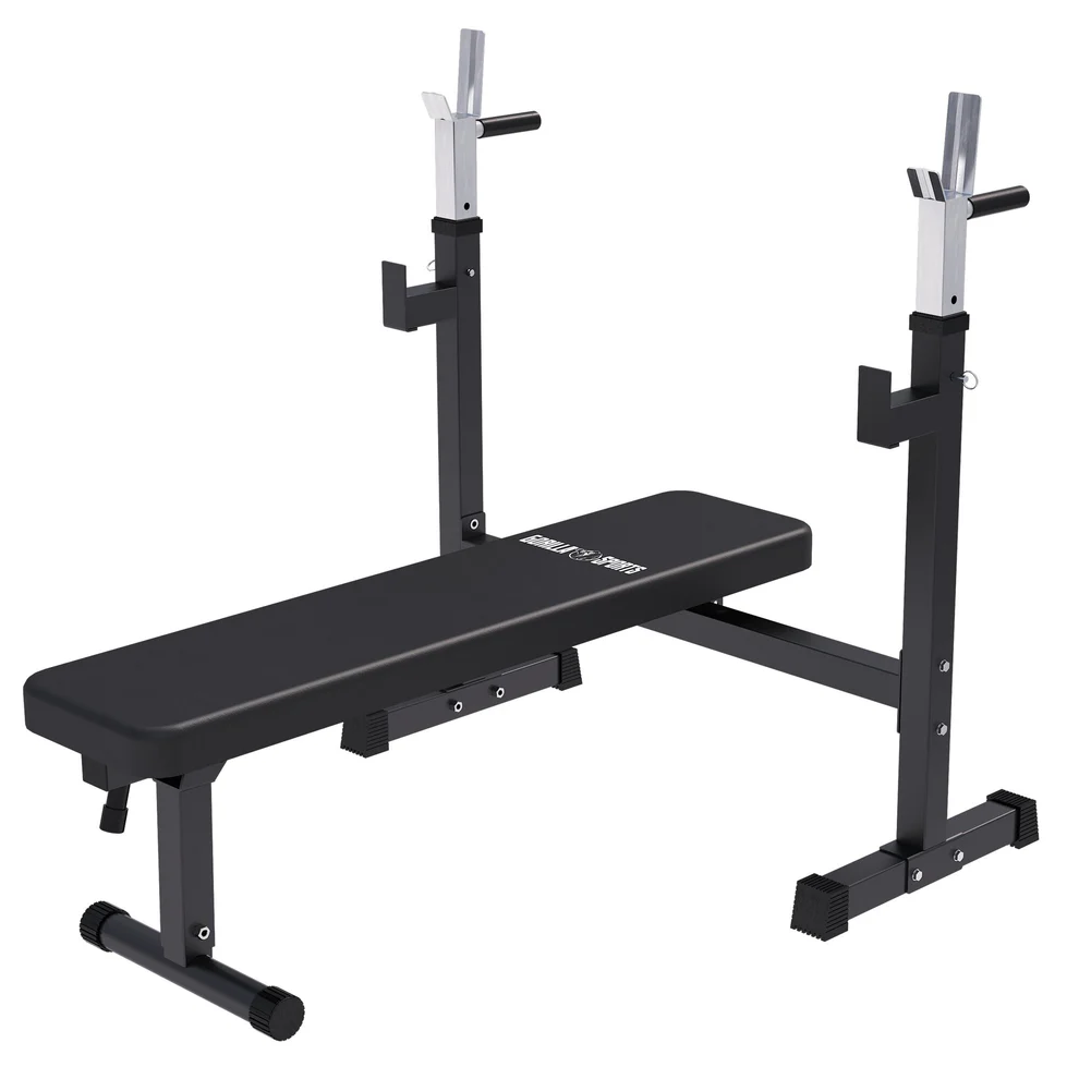 Taitettava painonnostopenkki + 40 kg levytankosarja