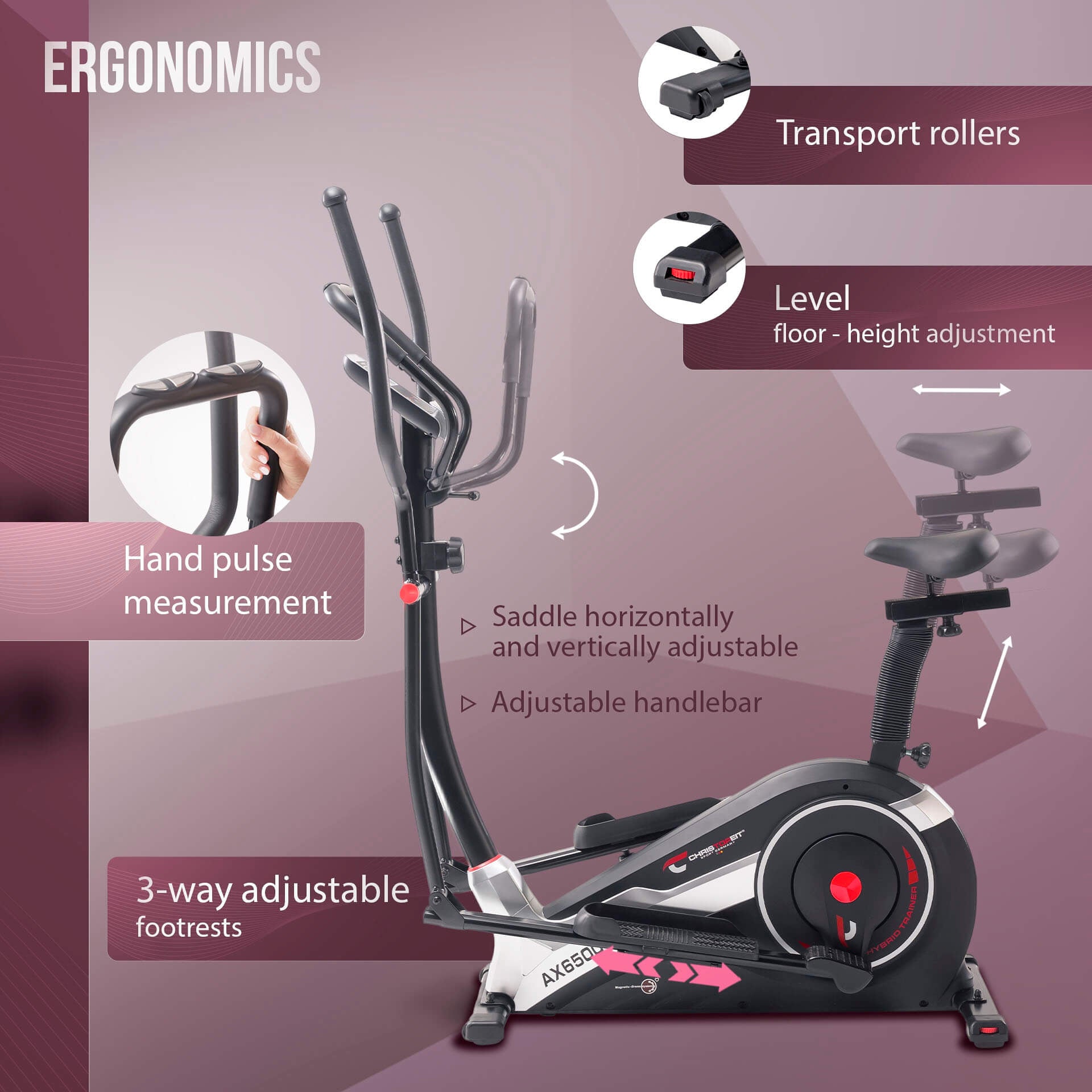 Christopeit Sport Hybridikuntolaite AX 6500