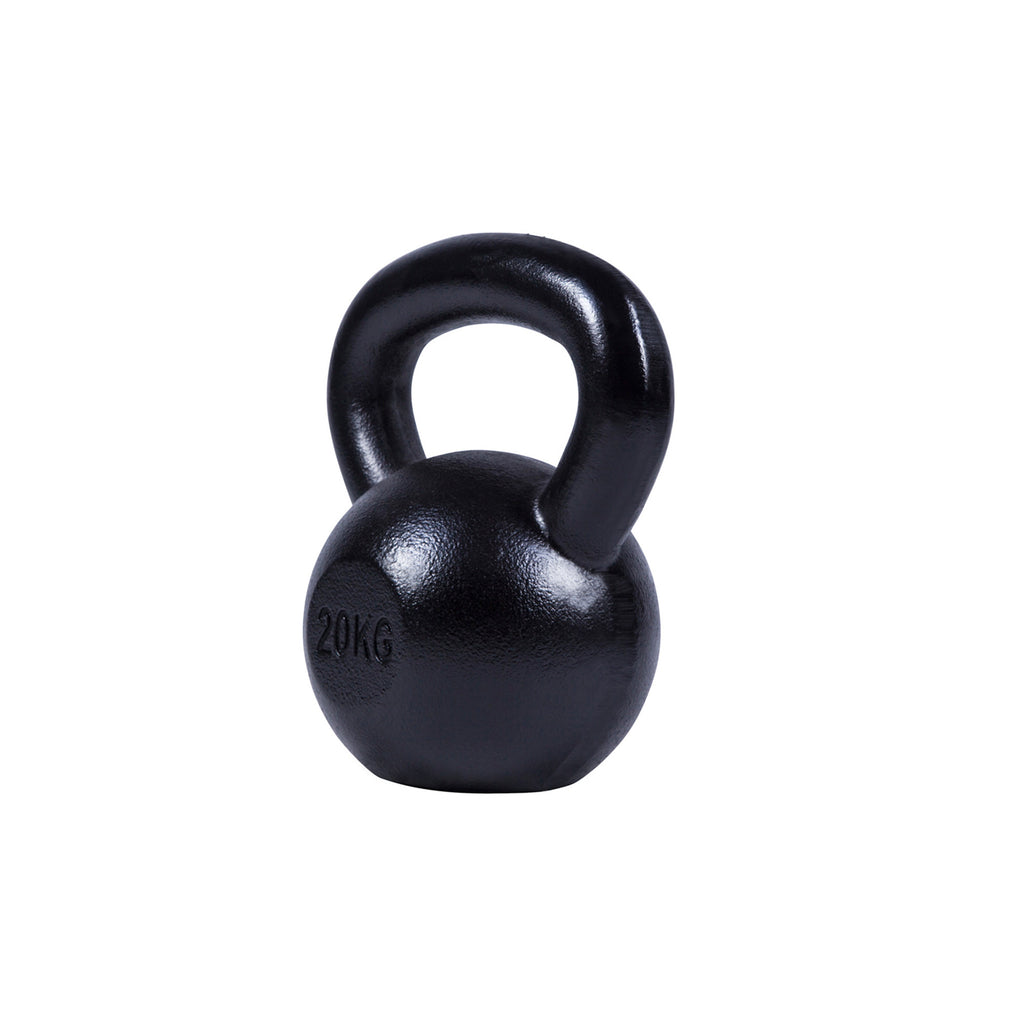 Valurautainen kahvakuula 2-32 kg, musta