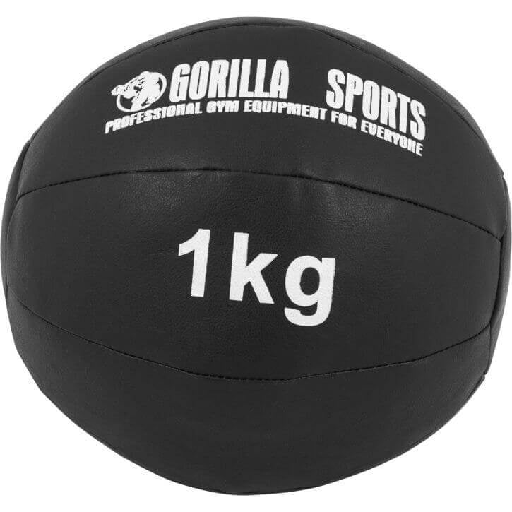 Wall Ball kuntopallo 1–10 kg, musta PU