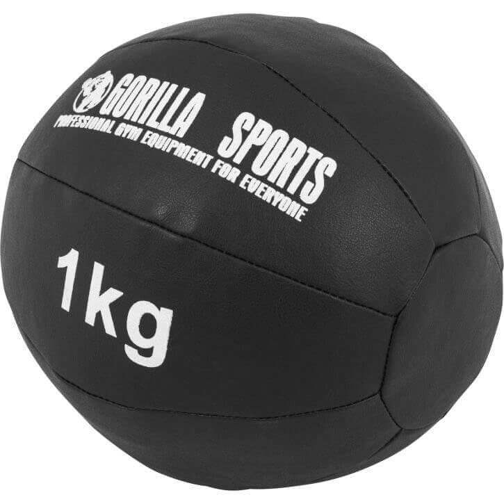Wall Ball kuntopallo 1–10 kg, musta PU