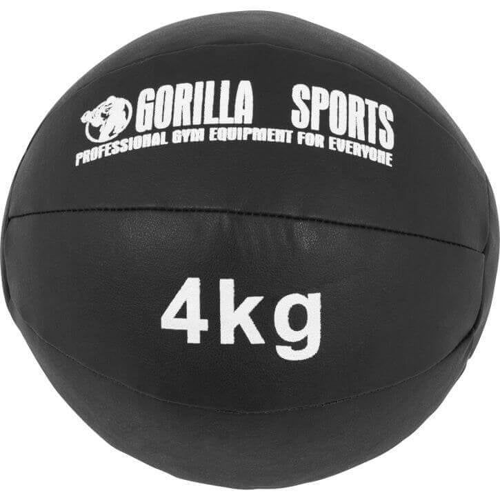 Wall Ball kuntopallo 1–10 kg, musta PU