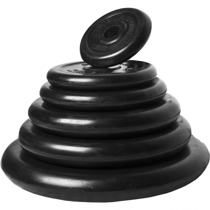 EZ-levytankosarja 35 kg kumipinnoitetuilla levyillä