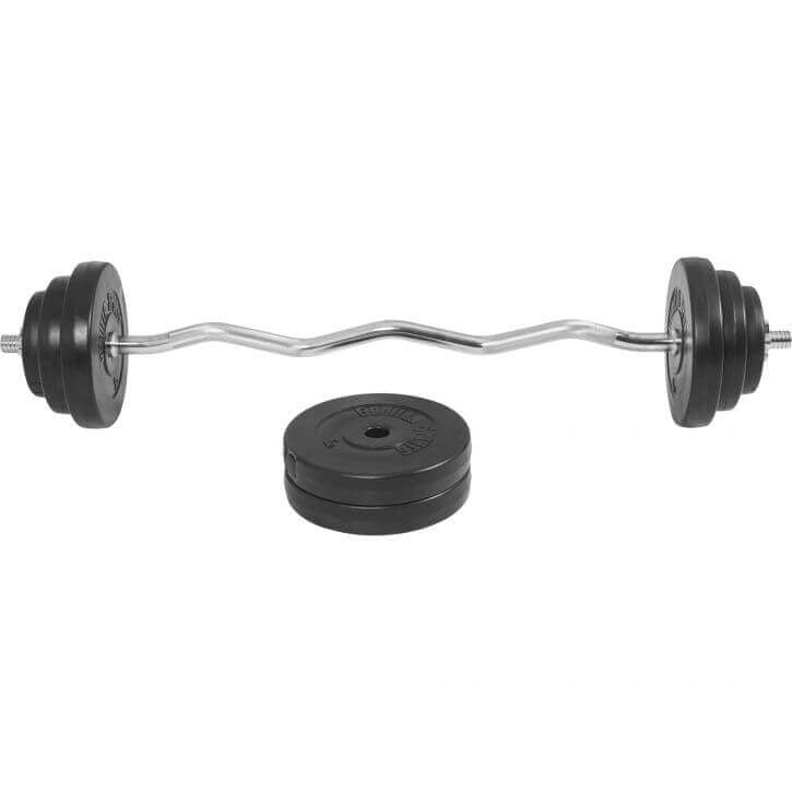 EZ-levytankosarja 35 kg ja säädettävä levytankoteline