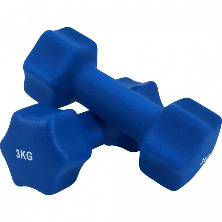 Aerobic hexagon-käsipainosetti 1–10 kg neopreenipinnoitteella
